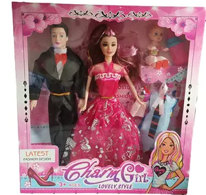 2023 populer penjualan laris grosir boneka pernikahan gadis boneka mainan anak perempuan hadiah putri kotak hadiah Set