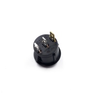 Panneau de commutation à bascule électronique à bouton-poussoir JEC JS-606-2AL-MIR-Q-BB-3H