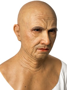 Máscaras Humanas Hiperrealistas al por Mayor, Máscara de Silicona SFX para Cineastas, Máscaras de Silicona Líquida de Curado Platino con Cabello/Barba - Product Image 2