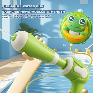 Mochila de pistola de agua con forma de dibujos animados de gran capacidad para niños Potente tirador de plástico con diseño encantador - Product Image 3