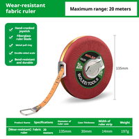 Ruban à mesurer en PVC souple, 20/30/50/100 mètres, mesures métriques et impériales, épaisseur de la lame de 0,14 mm et largeur de 12,5 mm
