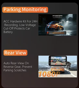 Cámara para Auto con Pantalla Táctil de 4.5 Pulgadas, Grabación Frontal y Trasera 2K, DVR, WIFI, FM, GPS, Bluetooth y Carplay para Todos los Autos - Product Image 5