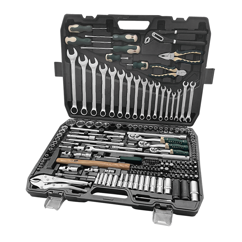 180PCS household hand tool kit hardware box set socket wrench ratchet hand kit professional socket set Mechanic Automotive