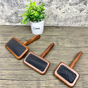 <b>Pet</b> Combs Wooden Hair Removal <b>Brush</b> For Dog Grooming Detangling Pin Comb <b>Pet</b> Grooming Supplies - Product Image 4