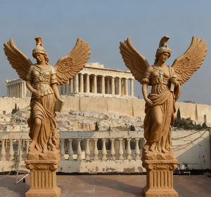 Grande Statua Personalizzata in Resina di Angelo Dea, Resistente alla Corrosione, Stile Tradizionale per Decorazione Spirituale - Product Image 3