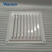 Grille de ventilation extérieure carrée moderne en alliage d'aluminium, pare-pluie, protection contre le vent, respirante, perforée, dissipation de la chaleur