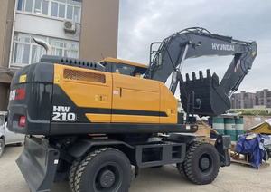 Excavadora de Ruedas Hyundai HW210 Original de 21 Toneladas Usada en Venta con Motor Yanmar, Bomba y Caja de Cambios Hitachi - Product Image 5