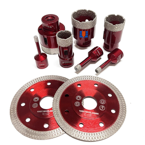 Hot Bán Chân Không Brazed M14 Kim Cương Lỗ Saw Set Kim Cương Lõi Khoan Bits Kit 6/8/10/25/35/45/50Mm + 2Pcs 105Mm Kim Cương Lưỡi Cưa - Product Image 2