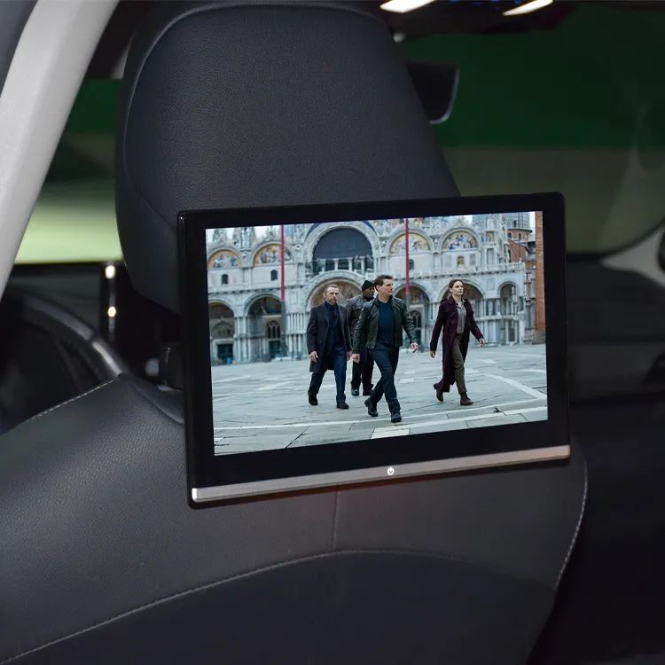 13.3 pollici 4K schermo Smart TV sedile posteriore di intrattenimento giocatore auto poggiatesta Monitor Automotive Multimedia per auto 8 core Android 12