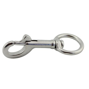 304/316 thép không gỉ Snap móc đơn xoay mắt mùa xuân móc với vòng kim loại Snap móc - Product Image 3