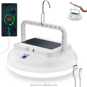 Linterna de Camping Portátil Ecológica con Energía Solar, Impermeable IP65, Recargable por USB, LED de 2000 Lúmenes, Luz Blanca Neutra de 4100K - Product Image 1