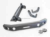 Nouveau pare-chocs avant en aluminium noir Yibai avec éclairage pour Suzuki Jimny JB64 JB74 2018- Fixation par boulons 4x4 Garantie 1 an Boulons inclus