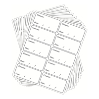 Étiquettes autocollantes rectangulaires en vinyle amovibles, imperméables, multicolores, personnalisées OEM/ODM, pour la date de conservation des aliments et le congélateur