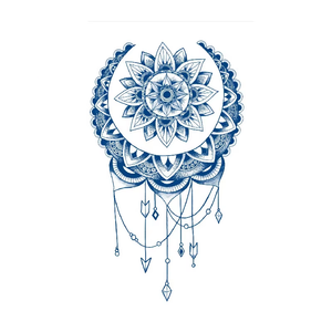 Tatuajes Temporales Semipermanentes BXTAT con Patrones Geométricos Azules, Águila, Rosa, Mariposa, <span class=keywords><strong>Sol</strong></span>, Estrellas, <span class=keywords><strong>Luna</strong></span>, GZ181 a 186, Hechos de Papel - Product Image 3