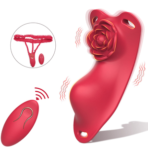 着用不可能パンティーローズバイブレーターリモコンクリトリス刺激振動女性オナニー大人用 - Product Image 1