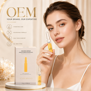 เซรั่มให้ความชุ่มชื้นลึกเข้มข้น OEM ฉลากส่วนตัวครีมบำรุงผิวหน้าบรรเทาผิวแพ้ง่าย - Product Image 4