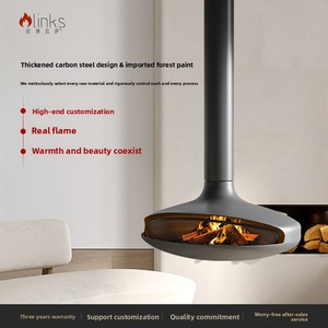 Chimenea Decorativa Empotrada en Pared Okai, Modelo UFO, <span class=keywords><strong>de</strong></span> <span class=keywords><strong>Leña</strong></span>, para Uso Interior en el Hogar - Product Image 2