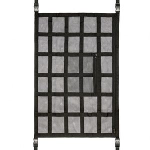 Sac de rangement élastique en filet noir pour coffre de voiture, support de chargement en maille, pochette de rangement pour voiture, filet de plafond en maille - Product Image 1