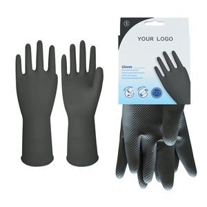 Los proveedores de fábrica flocado mejorado limpieza de las tareas domésticas guantes lavado de platos protección de la cocina guantes de mano para la jardinería - Product Image 3