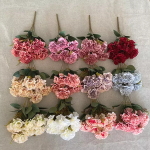 卸売 格安 造花 7頭 ノラ カーネーション 装飾用 人工花 - Product Image 1