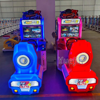Simulateur de jeu de course automobile d'arcade à monnayeur, boîtier métallique, garantie 1 an, langue anglaise