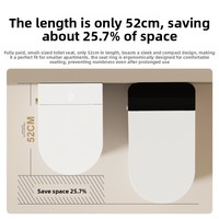 WC intelligent pour petits espaces domestiques avec réservoir intégré, bouclier anti-éclaboussures, sans restriction de pression d'eau, ensemble WC