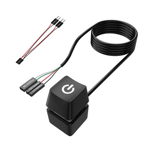 Botón de encendido mecánico con LED para PC, interruptor de escritorio, línea de extensión, interfaz DuPont de cable de cobre - Product Image 1
