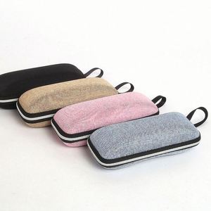 Étui de protection en EVA pour lunettes de soleil colorées pour hommes et femmes, avec fermeture éclair et cordon, vente en gros - Product Image 1