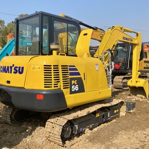 Komatsu รถขุด PC56มือสองพร้อมใบมีด5.6ton ไฮดรอลิคตีนตะขาบรถแบคโฮขุดเครื่องยนต์ประสิทธิภาพสูงและกระปุกเกียร์ - Product Image 3