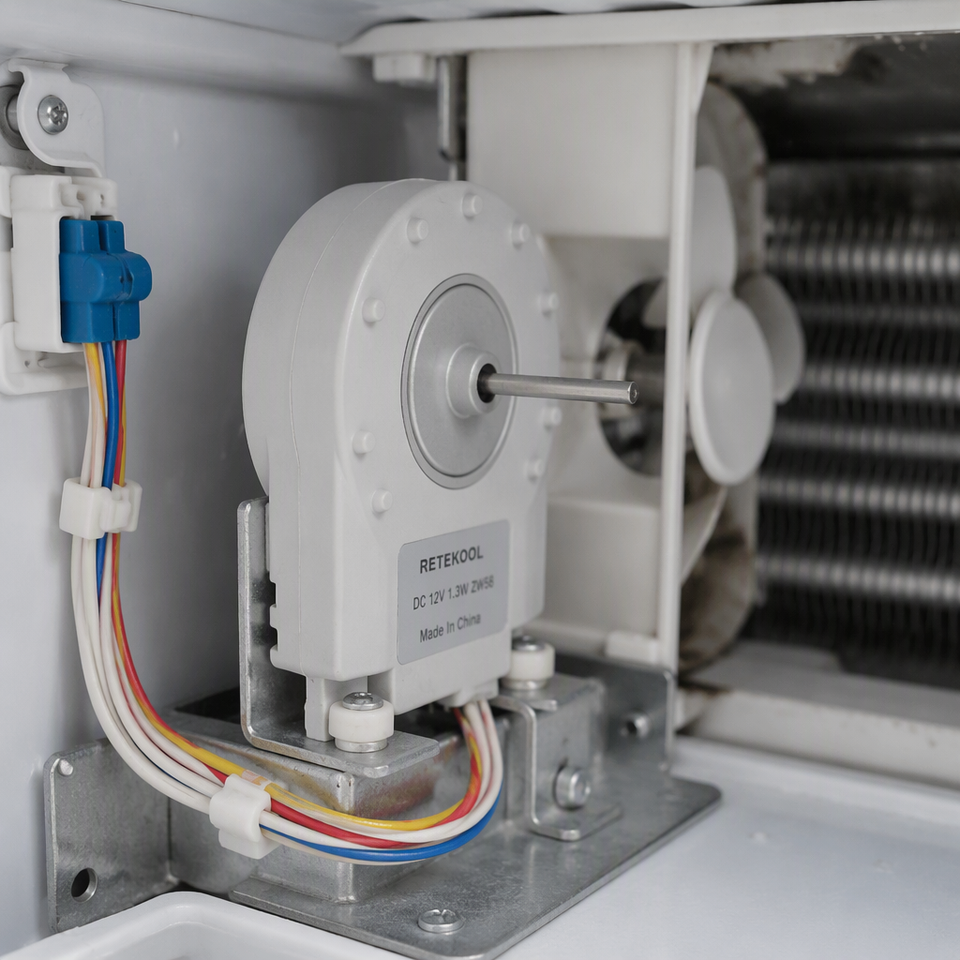 RETEKOOL DC Motor ZW58 Series 12V Low Voltage Refrigerator Evaporator ...