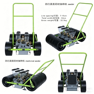 Sembradora Manual de 4 Filas para <span class=keywords><strong>Semillas</strong></span> de Vegetales, Sembradora Manual para <span class=keywords><strong>Semillas</strong></span> Pequeñas, Espaciado Ajustable, para Siembra en Jardín y Granja - Product Image 4