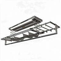 6 Séchoirs à Linge Électriques Automatiques en Aluminium à Haute Vitesse, 5 Niveaux de Vent, Séchage Rapide et Efficace pour Salle de Bain et Balcon