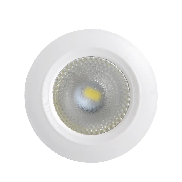 Cheapest ultra small embedded jewelry cabinet smd5730 dob 1watt 3watt led downlights plastic housing PF0.9 with surge protection