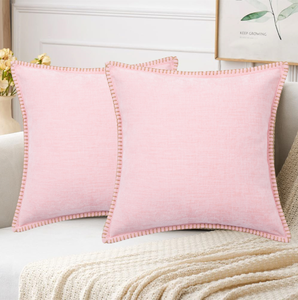 Cojín Decorativo Moderno Minimalista de Chenilla con Textura Texturizada y Bordes Acabados, Apto para Sofás de Sala de Estar, Mesitas de Noche y Dormitorios - Product Image 3