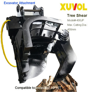 Cisaille à arbres Xuvol Max. Tête de coupe forestière de 400 mm pour machine à couper le bois, accessoire pour excavatrice de 10 à 15 tonnes - Product Image 3