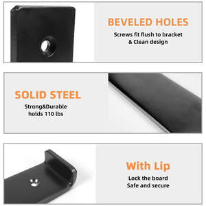 Planken Beugels Diy Custom Groothandel Haak L Ondersteuning Muur Gemonteerde Zware Drijvende Metalen Stalen Gietijzeren Plank Beugels - Product Image 4