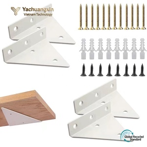 Triangle <b>Bracket</b> Black Painted Steel <b>Corner</b> Support Standard Size - Product Image 4