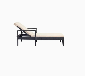 Chaise longue de jardin avec cadre de chaise longue traditionnelle moderne pour villa, <span class=keywords><strong>terrasse</strong></span>, cour, <span class=keywords><strong>piscine</strong></span>, portable - Product Image 2