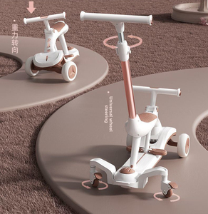 El Mejor Scooter Eléctrico de 3 Ruedas, Plegable, con Altura Ajustable, Luces y Asiento Incluidos, con Manillar de Empuje para Niños y Niñas de 2 a 10 Años - Product Image 3