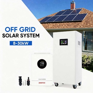 Système <span class=keywords><strong>solaire</strong></span> domestique hors réseau 10 kW avec contrôleur MPPT, onduleur hybride lithium-ion et garantie de 10 ans - Product Image 2
