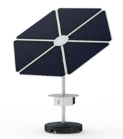 Contrôleur de charge solaire MPPT OEM en silicium monocristallin pour système de montage au sol domestique, compatible batteries lithium-ion