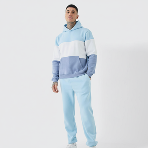 Chándal personalizado OEM, conjuntos de alta calidad, chándales para hombre, logotipo personalizado, sublimación, sudaderas con capucha deportivas en blanco, chándal para hombre - Product Image 1