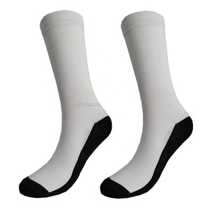 Hot Sale Custom Design Print <strong>Polyester</strong> Blank Tube <strong>Socks</strong> for Sublimation White - Product Image 4