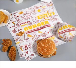 Factory Custom <b>Printed</b> Logo Food Grade Oil-proof <b>Paper</b> Hamburger Packaging Grease Proof Wax Sandwich Burger Wrapping <b>Paper</b> - Product Image 5