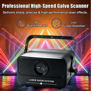 Mini projecteur laser RVB 1W pleine couleur avec animation, DMX512, activé par le <span class=keywords><strong>son</strong></span>, 200 effets pour DJ, discothèque, soirée, club, spectacle, mariage, événement - Product Image 4