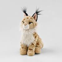 Juguete de Peluche de Lince Simulado de 25 cm, Súper Suave, Muñeco de Peluche de Lince Rojo, Recuerdo de Zoológico, Regalo de Cumpleaños para Niños