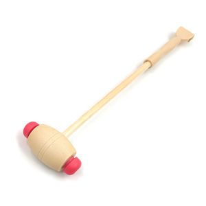 Marteau de massage avec manche en bois, gratte-mains, marteau de Bouddha, marteau de massage pour tapotement des méridiens, marteau de massage des mains - Product Image 3