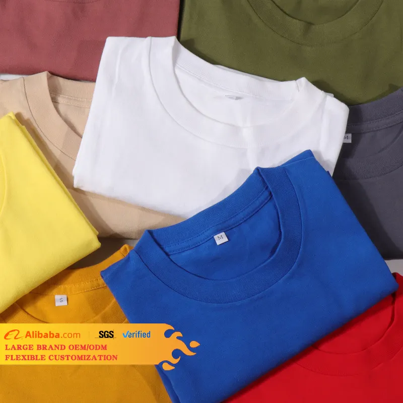 MT2006 למעלה מוכר מוצק צבע 230g 100% כותנה T חולצה באיכות גבוהה של גברים חלק גדול Tshirts