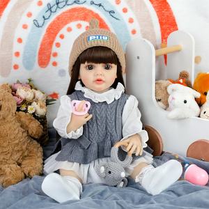 Lifereborn 22 ''<span class=keywords><strong>Reborn</strong></span> Toddler Dolls Textura de piel auténtica Cute Baby Girl Toys <span class=keywords><strong>Reborn</strong></span> Baby Dolls para niñas - Product Image 3