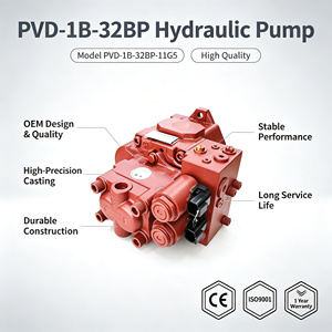 Pompe hydraulique principale Yanmar B37 B37-2 B37-2A B37-2B pour mini-excavatrice, pièce 172443-73100, pompe à piston principale PVD-1B-32BP-11G5 - Product Image 1